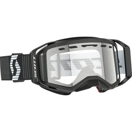 SCOTT Prospect 2.0 SMB Goggles (One Size Fits Most, Black/White/Clear Lens)