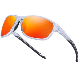 LVIOE Sport Sunglasses Womens Polarized Lens Wrap-Around Frame UV400 Protection for Cycling, Hiking, Running