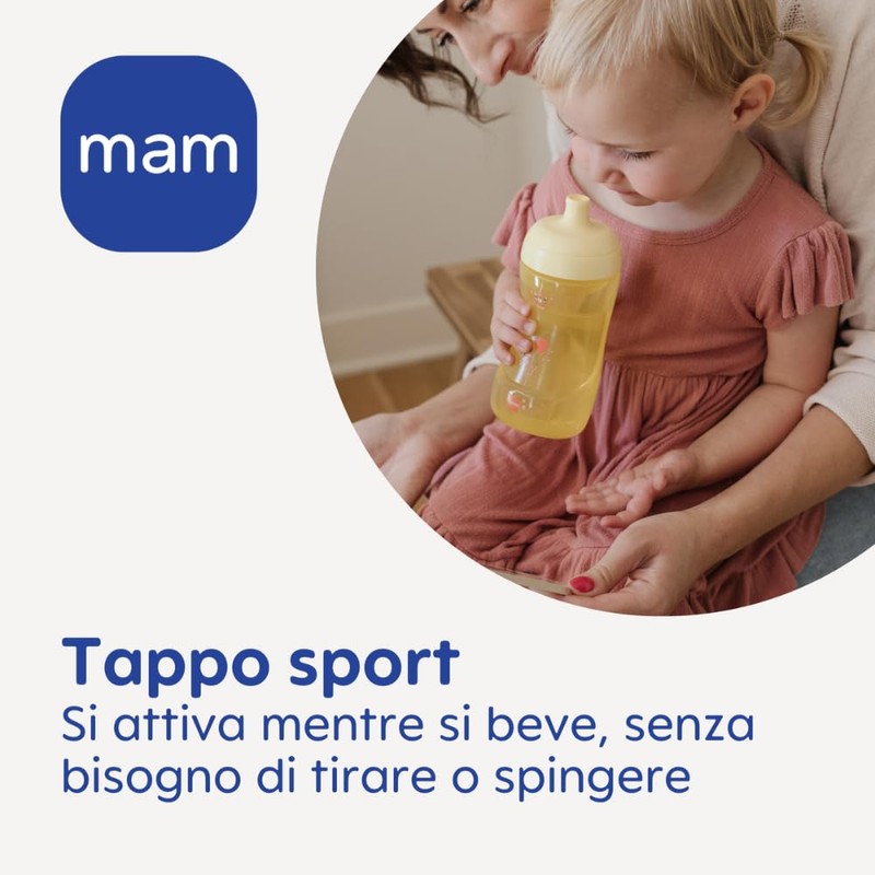 MAM Sports Cup with Spout 12+ Months 330ml Pink
