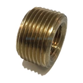 EDGE INDUSTRIAL Brass REDUCING FACE Bushing 3/4" Male NPT X 3/8" Female NPT Fuel/AIR/Water/Oil/Gas WOG (Qty 01)