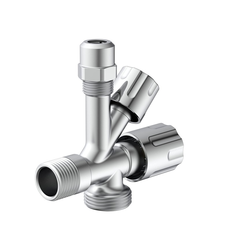 KIRCHHOFF 98480090 Universal Angle Valve with Dishwasher Connection, 1/2 Inch