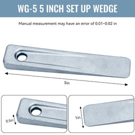 WG-5 5 Inch Set Up Wedge Instead of Jaw Pullers, Position or Add Space Between Parts and Materials Set Up Wedge for Setting up Work on Planers, Shapers, Milling Machines and Other Similar Applications