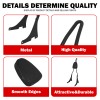 HCMOTORKU Black Passenger Backrest Sissy Bar For Harley Dyna Super