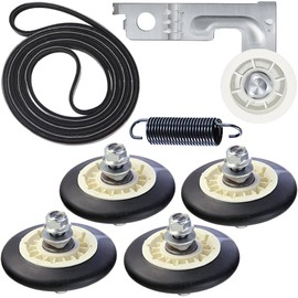 Lunarlipes Upgraded Dryer Rollers Kit Compatible with LG Kenmore Dryers Parts Includes Drum Roller 4581EL2002C Dryer Belt 4400EL2001A and Idler Pulley 4561EL3002A, Figures 6 and 7 are Fit Models