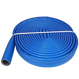 PE Pipe Insulation Hose 10 m Roll x Diameter 28 mm / 6 mm Insulation Thickness Blue Protective Hose Heating Pipe Insulation with Protective Skin Pipe Insulation Hose Pipe Insulation Hot Water Pipe