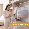 3Pcs Hanging Laundry Bags with S Hooks, 3 Different Size,