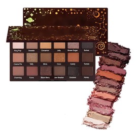 Paleta De Sombras De Ojos, Paletas De Maquillaje, Juego De Maquillaje Mate sombra,Espejo de maquillaje incorporado,Sombras tierra naranja marrn, mate 