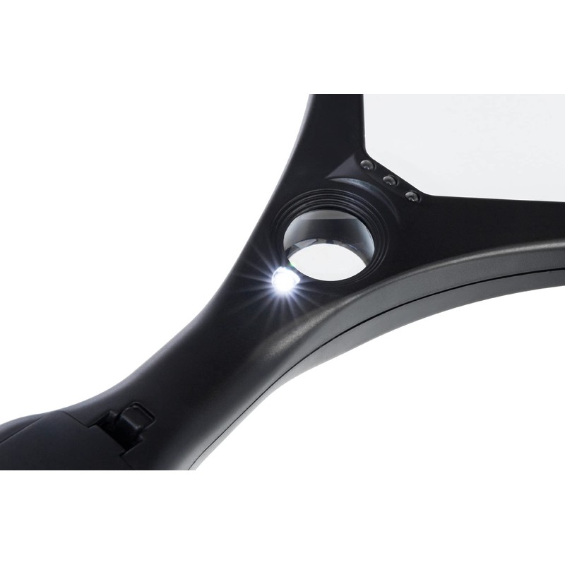 Levenhuk Zeno Read ZR20 Lightweight Handheld LED Magnifier with Light