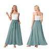 Lepunuo Casual Summer Maxi Skirts High Waisted Flowy Skirts Womens