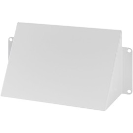 Repa Market 5.5 x 3 Inch White Galvanized Steel Vent Cover - Duct Exhaust/Inlet Rain Deflector - Weatherproof Guard for Ventilation Systems/Indoor/Outdoor Vent Hood/Air Vent Grille Protection Roof