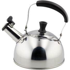 Pearl Metal HB-2202 Whistling Mini Kettle, 3.3 gal (1.0 L), Induction Compatible, Stainless Steel, Compact