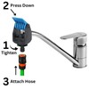 Beach Stone Universal Tap Connector Adapter Mixer Kitchen Garden Hose