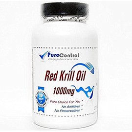 Red Krill Oil 1000mg // 100 Capsules // Pure // by PureControl Supplements