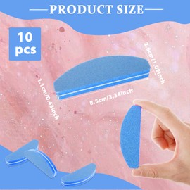 Pack of 10 Buffer for Nails, Professional Nail File 100/180 Grit Polishing File Fingernails, Buffer Sanding Blocks Buffer for Gel Nails, Washable Double-Sided Nail Files for Nail Studio and Home