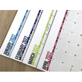 SplightPrints Magnetic Fridge Calendar Pad from January 2022 to December 2022 with Thick Tear-Off Pages and Strong Magnetic Backing (Letter Size 11 x 8.5 Inches)