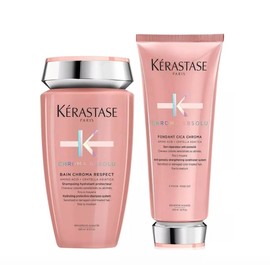 KERASTASE Chroma Absolu Kit Tratamiento Para Cabello Teñido Shampoo Bain Chroma Respect (250 Ml) y Acondicionador Chroma (200 Ml)