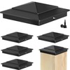 Toscoco 4 x 4 Ultra Durable Aluminum Pyramid Post Caps