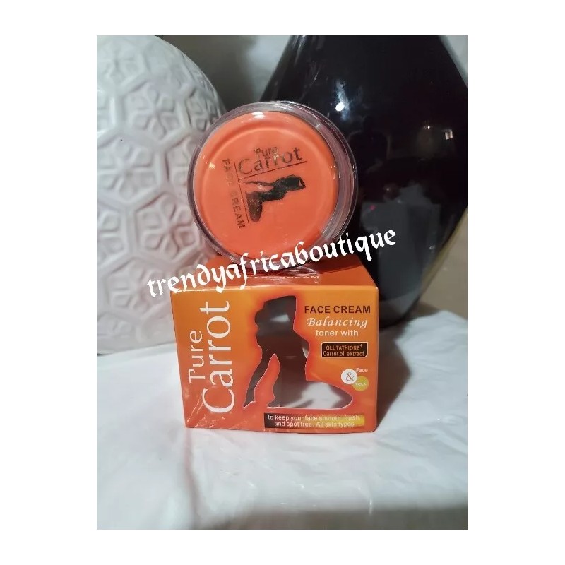 Pure Carrot Balancing Toner With Glutathion & Carrot Face Cream
