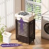 Wieghda Laundry Basket,Laundry Basket with Wheels,Rolling Laundry Basket for Clothes,Small