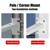 CTXSumTec Corner Pole Mounting Bracket for Security Camera, Universal Wall