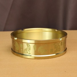 Sturdy Brass Ashtray for Commercial, Outdoor & Home Use For Vehicle Use 2ea