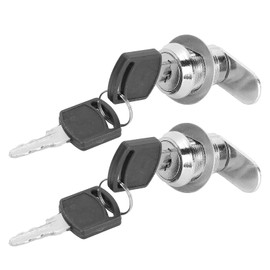 Cerraduras de cajón, cerradura de leva tubular de aleación de zinc anticorrosión 2 piezas para cajón para gabinete