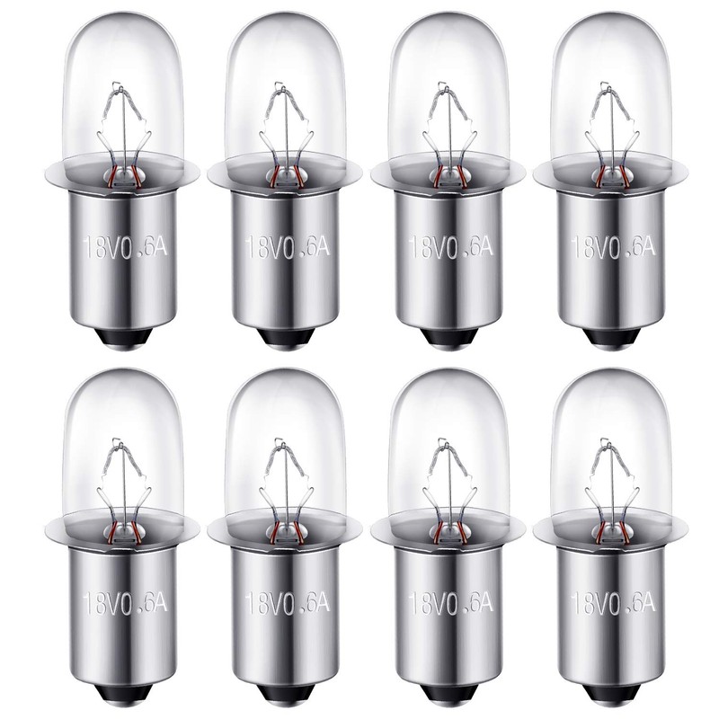 Mudder 8 Packs 780287001 Flashlight Bulbs Replacement Bulbs Compatible with
