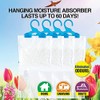 [4PCE] Xtra Kleen Dehumidifier Bag with Hanger, Effective Moisture Absorption,