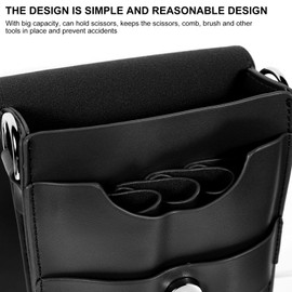 Scissor Case, Hairdresser Waist Pouch, Scissor Tray, Hairdresser, Barber Scissor Pouch, Scissor Case, Scissor Bag, Stylish, Barber, Office Use, Hairdresser, Trimmer, Barber Tool Bag, Black