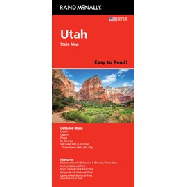 Rand McNally Easy to Read: Utah State Map