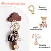 LLQQJJ Pink Ocean Squad Keychain for Women,Cute Keyrings for Keys,