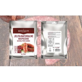 DIAH DO IT AT HOME Natural Pork Casings for Sausages - 28/30mm x 15m Clean and Safe Guts Perfect for Home-Made Sausages