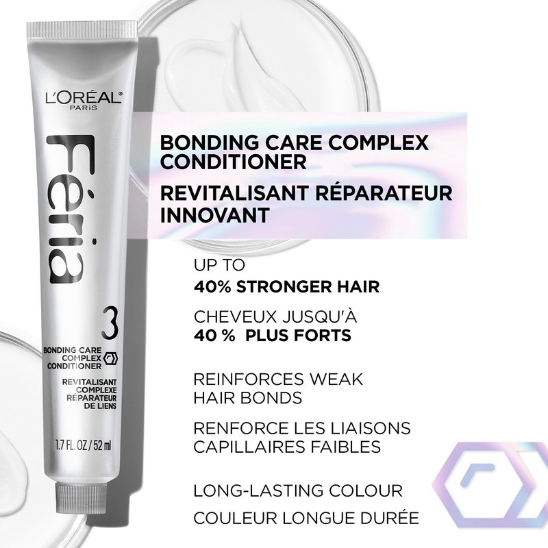 L’Oréal Paris Feria Multi-Faceted Shimmering Permanent Hair Dye, 60 Light