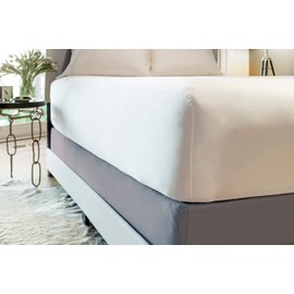 SHEEX - Original Performance Box Spring Wrap, Sleek Alternative to Dust Ruffles, Add Color to Any Box Spring - Graphite, Queen