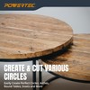 POWERTEC Circle Cutter Router Jig Cuts Perfect Circles from 10”