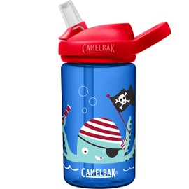 Eddy+ Kids BPA-Free Water Bottle with Straw, 14oz, Octo Pirate