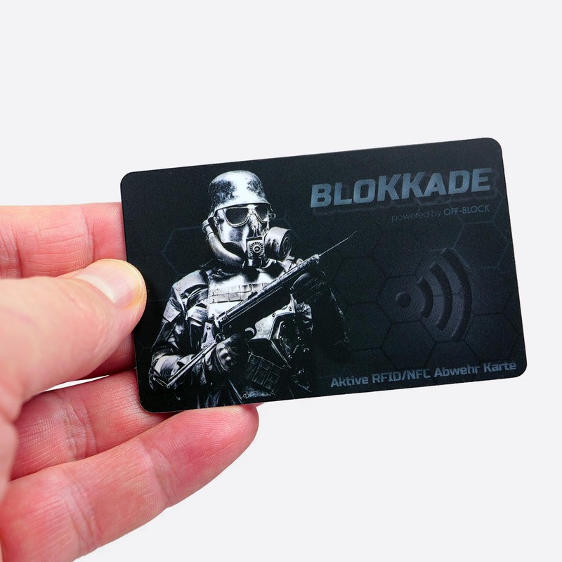 BLOKKADE Off-Block Active RFID/NFC Blocking Card Motif Stormtrooper Collectors Edition