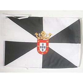 Ceuta Flag 18'' x 12'' cords - Autonomous city of Ceuta - Spain SMALL flags 30 x 45cm - Banner 18x12 in - AZ FLAG