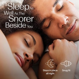Alpine SleepDeep – Ear Plugs for Sleep - New 3D Oval Shape and Super Soft Reusable Noise Cancelling Ear Plugs - 27dB Noise Reduction - Ideal for Side Sleepers and Block Out Snoring (M/L)