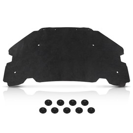 LQI Hood Insulation Pad 1/2" with Clips Compatible with GMC Sierra Pickup Trucks 2007-2013 Only Black 1pc