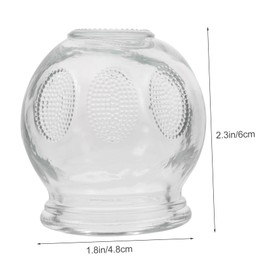 Healvian 6 Pcs Thickened Glass Cupping Therapy Set for Home Use Massage Cups for Physical Therapy Cupping Device Vacuum Cupping Treatment No1