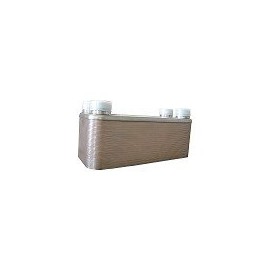 20 Plate Water to Water Heat Exchanger - 5" x 12", 1" MPT Ports - American Royal