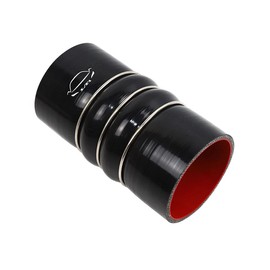 TMKOOL TMKOOL Heavy Duty Silicone Intercooler Hose Boot Kit 4-Ply Reinforced High Temperature 3.25" ID Charger Air Cooler CAC Hose Straight Coupler 6" Length (3.25", black)