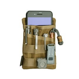 VIPERADE VE4 Pocket Organiser Tool Organiser for Men, Nylon Pocket Organiser Storage EDC Equipment, Stay Organized, Torch, Tactical Pen - Khaki