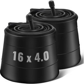 PAKCHEF 16 x 4.0 Inner Tube with Schrader Valve - Ideal for Kids Electric Bike with 16 Inch Fat Tires - Butyl Rubber Durable & Reliable Performance (2 Pack)