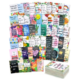 GAUENEEN 72 Pieces Unique Affirmation Cards, Motivational Daily Funny Cards with Encouragement Quotes, Teacher Kids Student Picnics Party Mini Notes Postcards