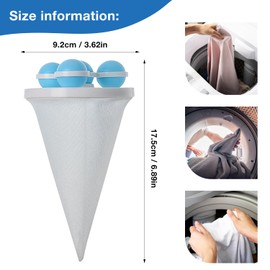 3 Pack Pet Hair Remover for Washing Machine – Reusable Floating Mesh Lint Catcher in Pink, Purple & Blue – Dog & Cat Hair Dissolver, Universal Fit for Laundry Drain Protection