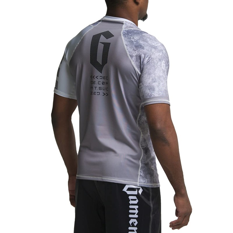 Century Gameness Marble Rash Guard Grey Large