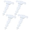 MY MIRONEY 4.45" x 2.72" Tee Hinge Zinc Alloy White