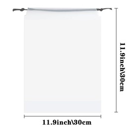 20 Pcs Translucent Travel Shoe Bags,Drawstring Travel Shoe Bag,Shoes Storage Packing Pouch, Clear Dust-Proof Shoe Organizers Bag Family Storage Bags for Portable Travel for Men Women Suitcase